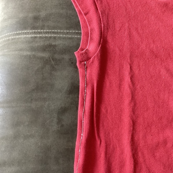 Brunello cucinelli t-shirt in red size XL fits more like M - Picture 4 of 5